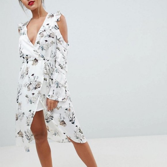 Missguided Floral Dress, Siize 8 - Picture 1 of 7